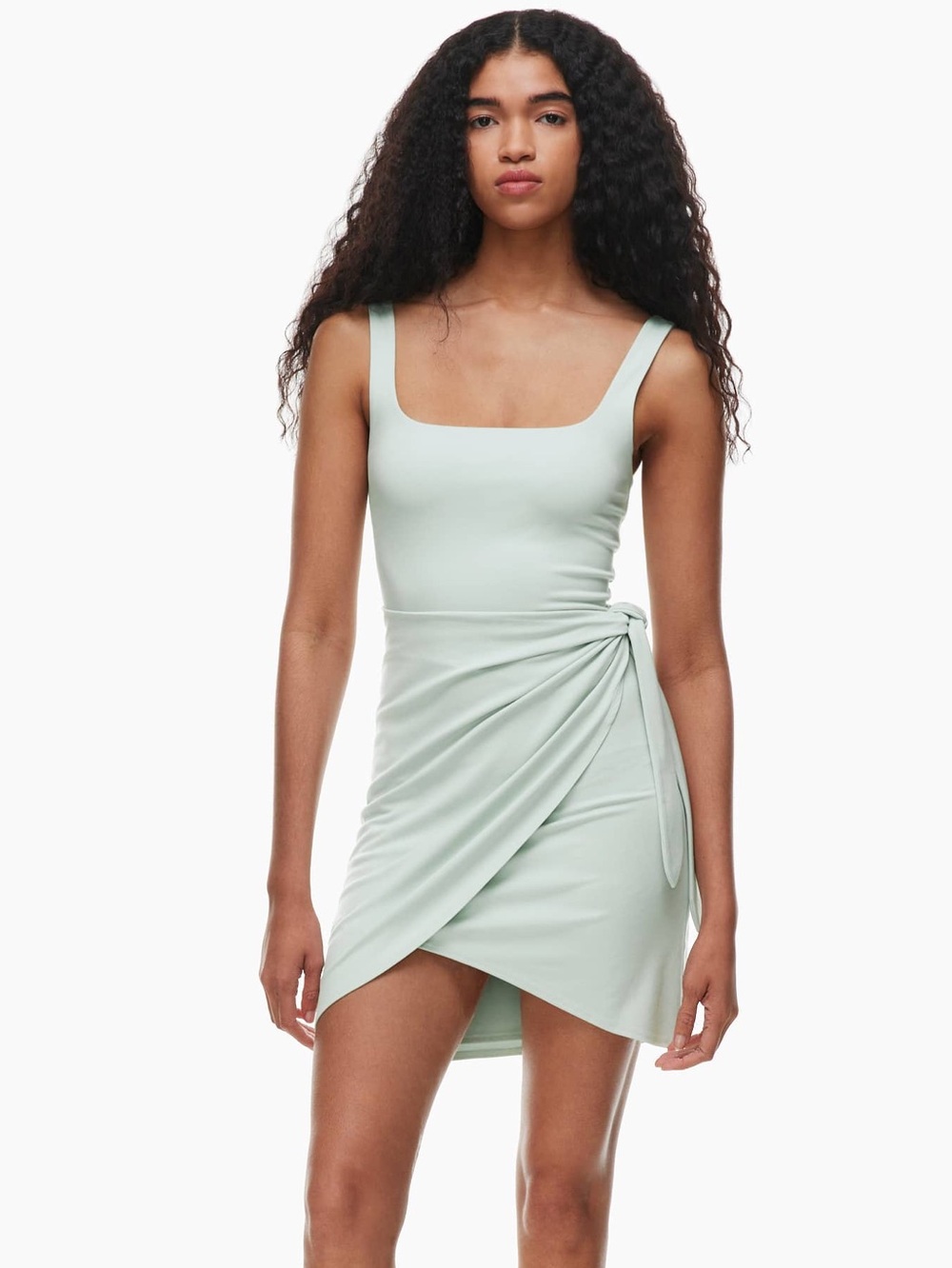 Aritzia Wilfred Saturn Mini Wrap Dress